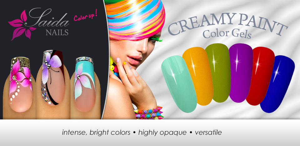 Creamy Paint Color Gels - available in the Saida Nails store