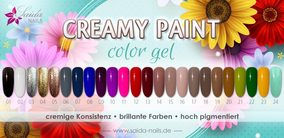 Creamy Paint Colorgele von Saida Nails