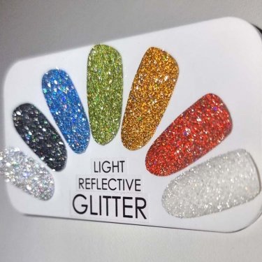 Licht reflektierender Glitter - SET