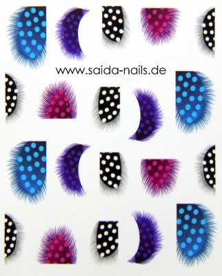 Sticker feather dots