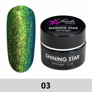 03 Shining Star Glittergel - Blau-Grün