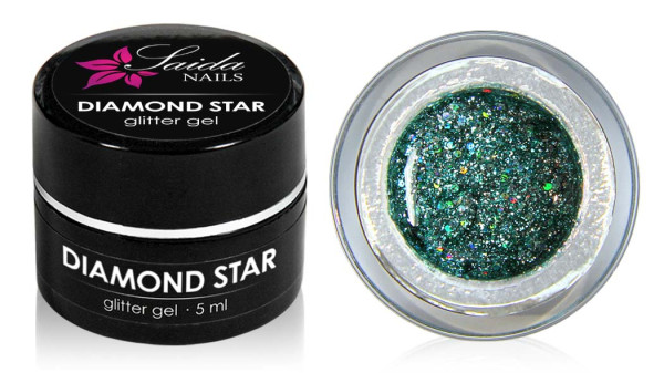Diamond Star Glitter Gel from Saida Nails