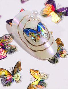 Laser Butterfly Sticker 1