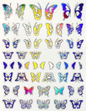 Butterflies HOLO SILVER