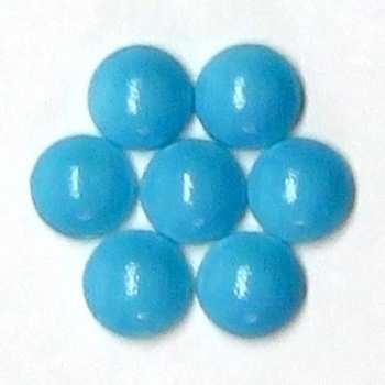 Half Pearls, turquoise / 2,5 mm - 50 pcs.