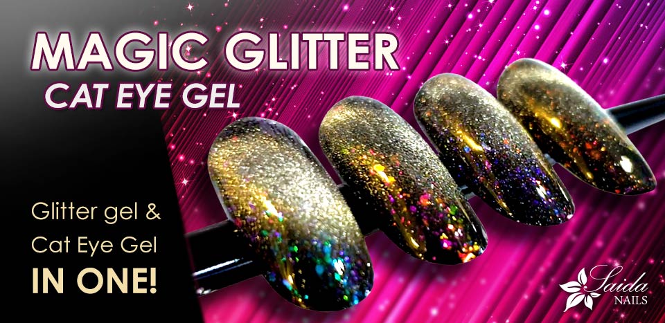 Discover our Magic Glitter Cat Eye Gels