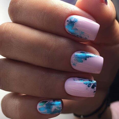 Nailart-Folie XXL Türkis Nails