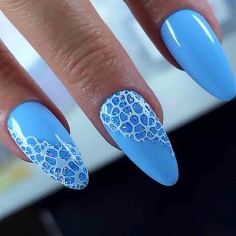 Lace Gel White Nails