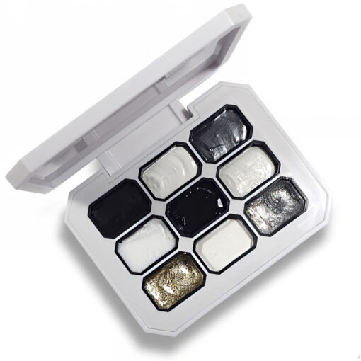 Nailart Gel 5 in 1, BLACK & WHITE