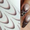 Babyboomer French Sticker BRAUN-GLITTER - Saida Nails - Dein Onlineshop für Naildesign Babyboomer French Sticker BRAUN-GLITTER