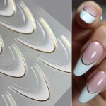 Babyboomer French Stickers White Gold