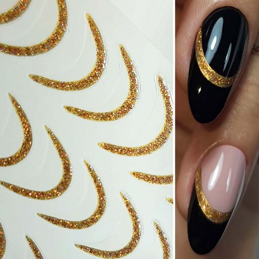 Smileline Sticker GOLD - Saida Nails - Dein Onlineshop für Naildesign Smileline Sticker GOLD